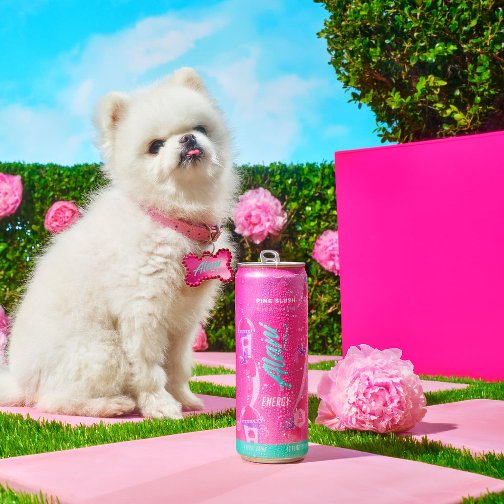 Alani Nu Pink Slush glass serve illustrating serving ideas and refreshment