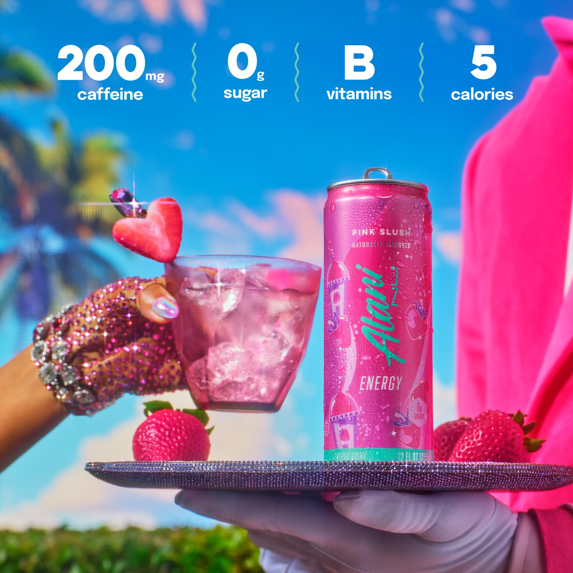 Alani Nu Pink Slush pack shot featuring a 12-pack for easy stocking