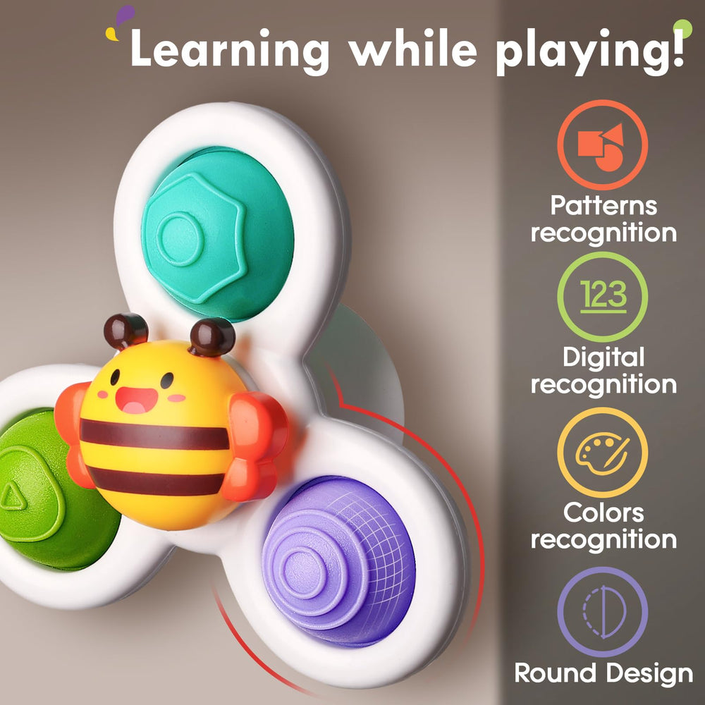 ALASOU bath toy spinner adds splash-friendly fun during bath time.