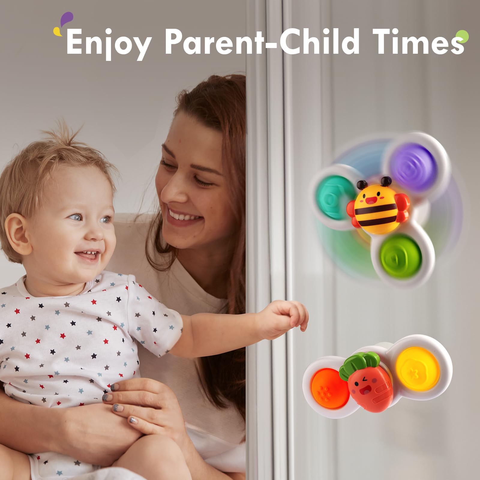 ALASOU fast-spin suction spinner excites curious toddlers with quick, satisfying spins.