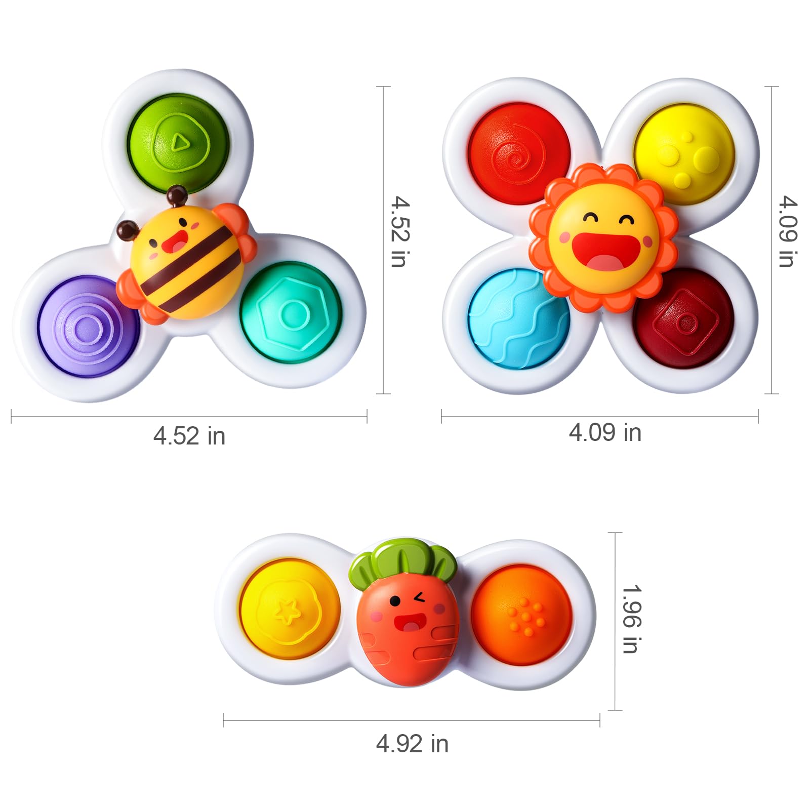ALASOU fridge-play spinner supports independent play while parents cook.
