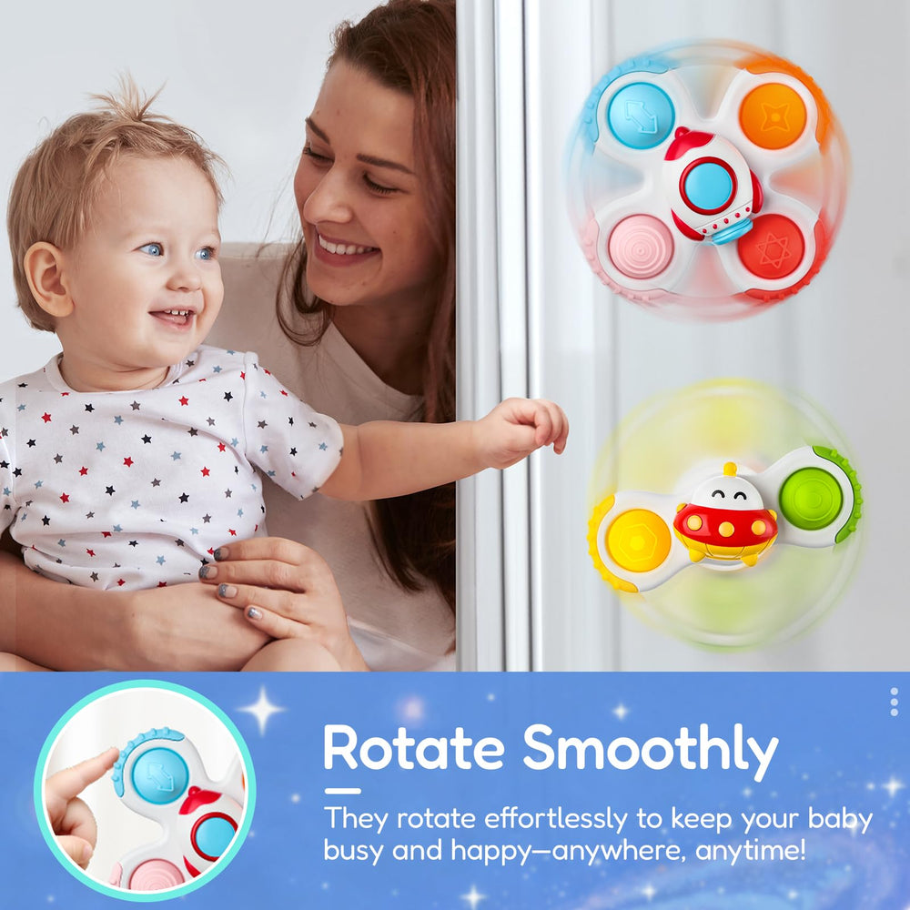 ALASOU desk spinner encourages fine motor practice during quiet time.