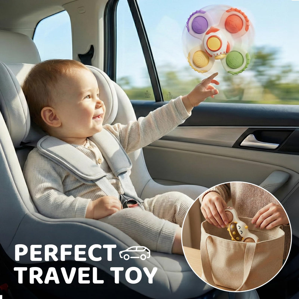 ALASOU suction spinner aids focus while developing coordination during play.
