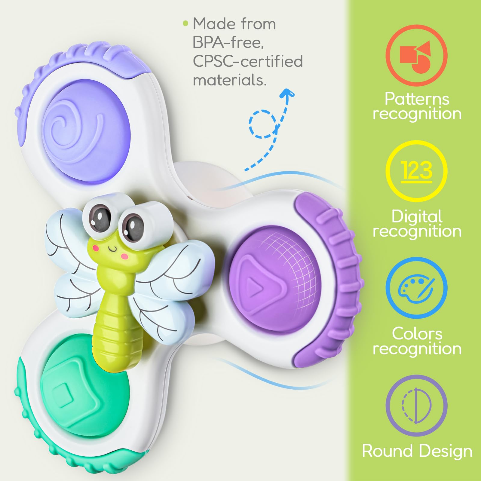 ALASOU spinner supports quiet playtime and focus during downtime
