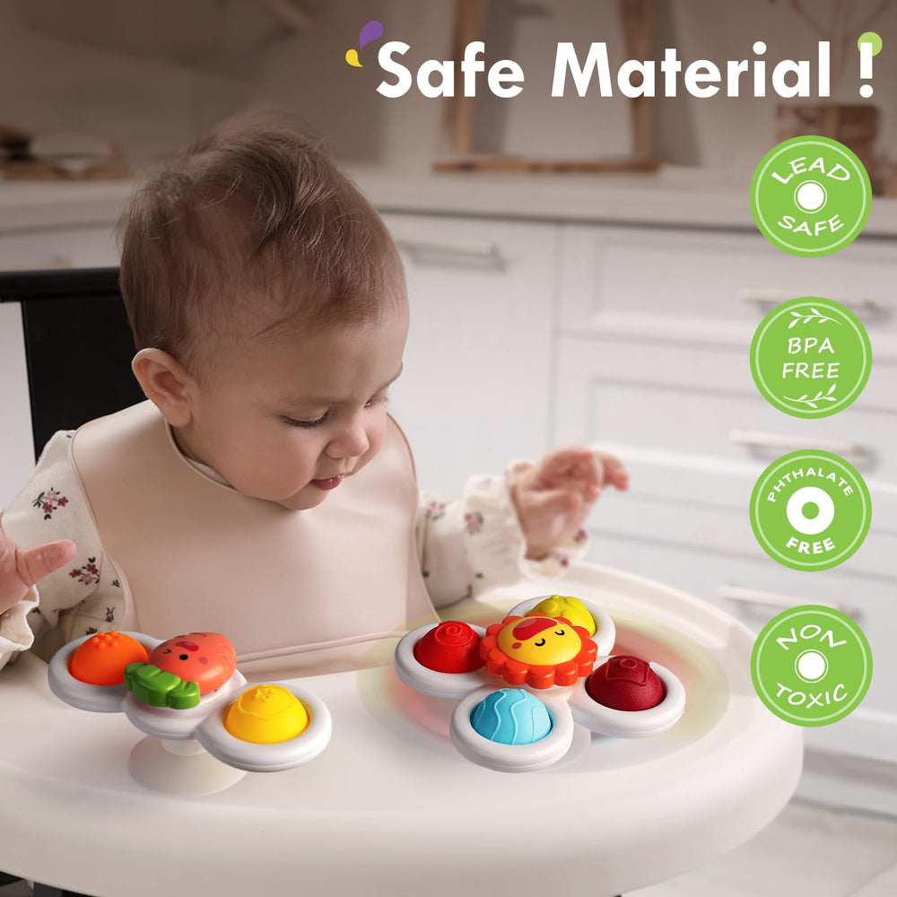 ALASOU spinner toy in child's hands promotes fine motor skills through spinning.