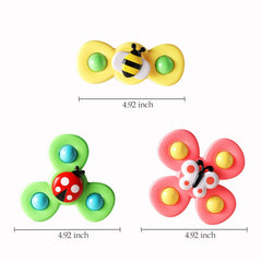 ALASOU spinner toy on table top supports hand-eye coordination during quiet play
