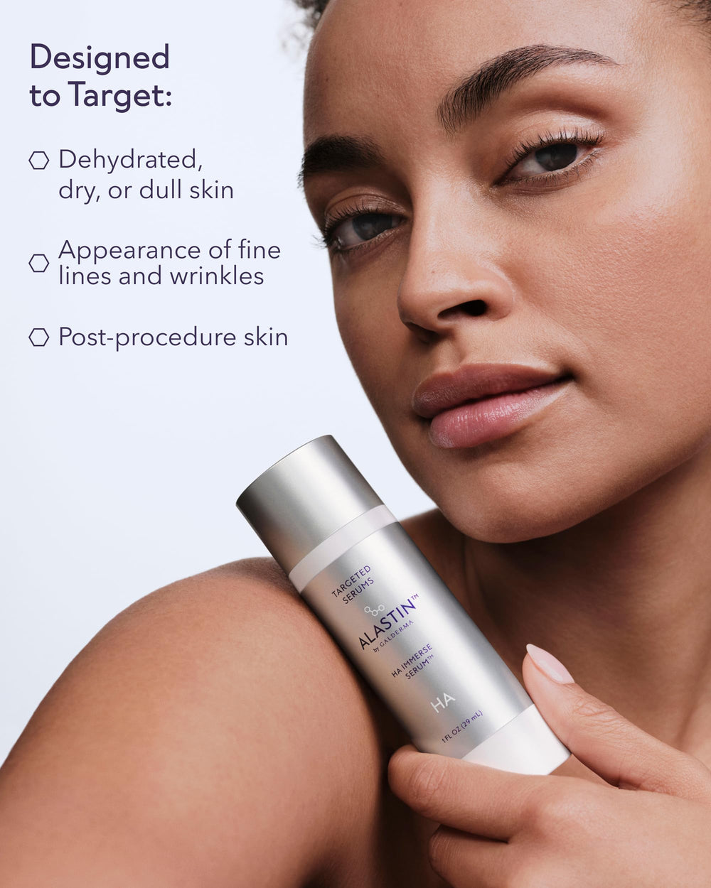 ALASTIN HA IMMERSE serum dispense action for easy application