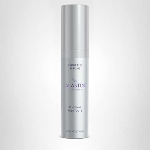 ALASTIN Renewal Retinol Serum night routine setup on vanity