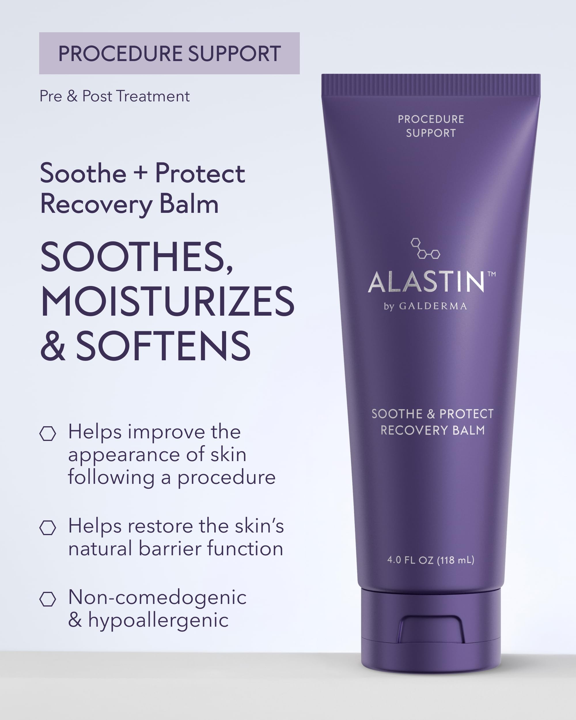 ALASTIN Skincare recovery balm application on hand for easy use