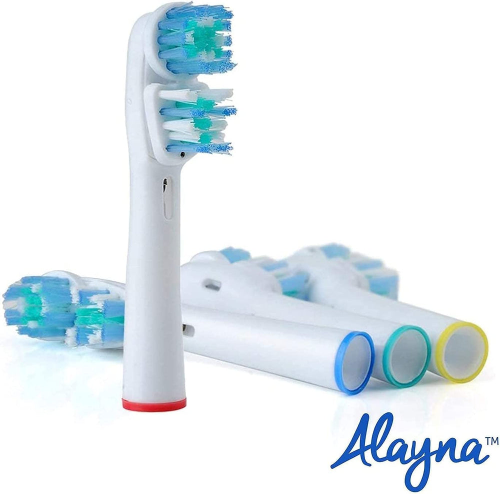 Alayna replacement heads close-up bristle pattern designed for thorough cleaning