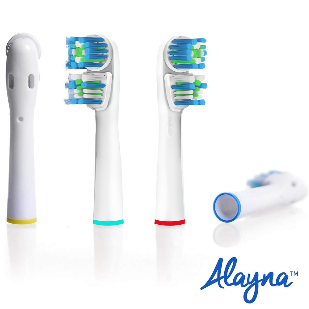 Alayna color-coded rings help families identify their brush head