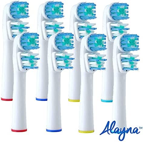 Alayna packaging and display highlighting durable bristles and reliable replacement option