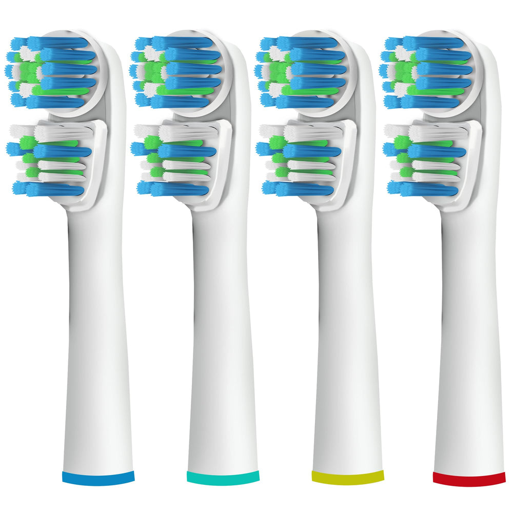Alayna replacement brush head with double design for thorough brushing