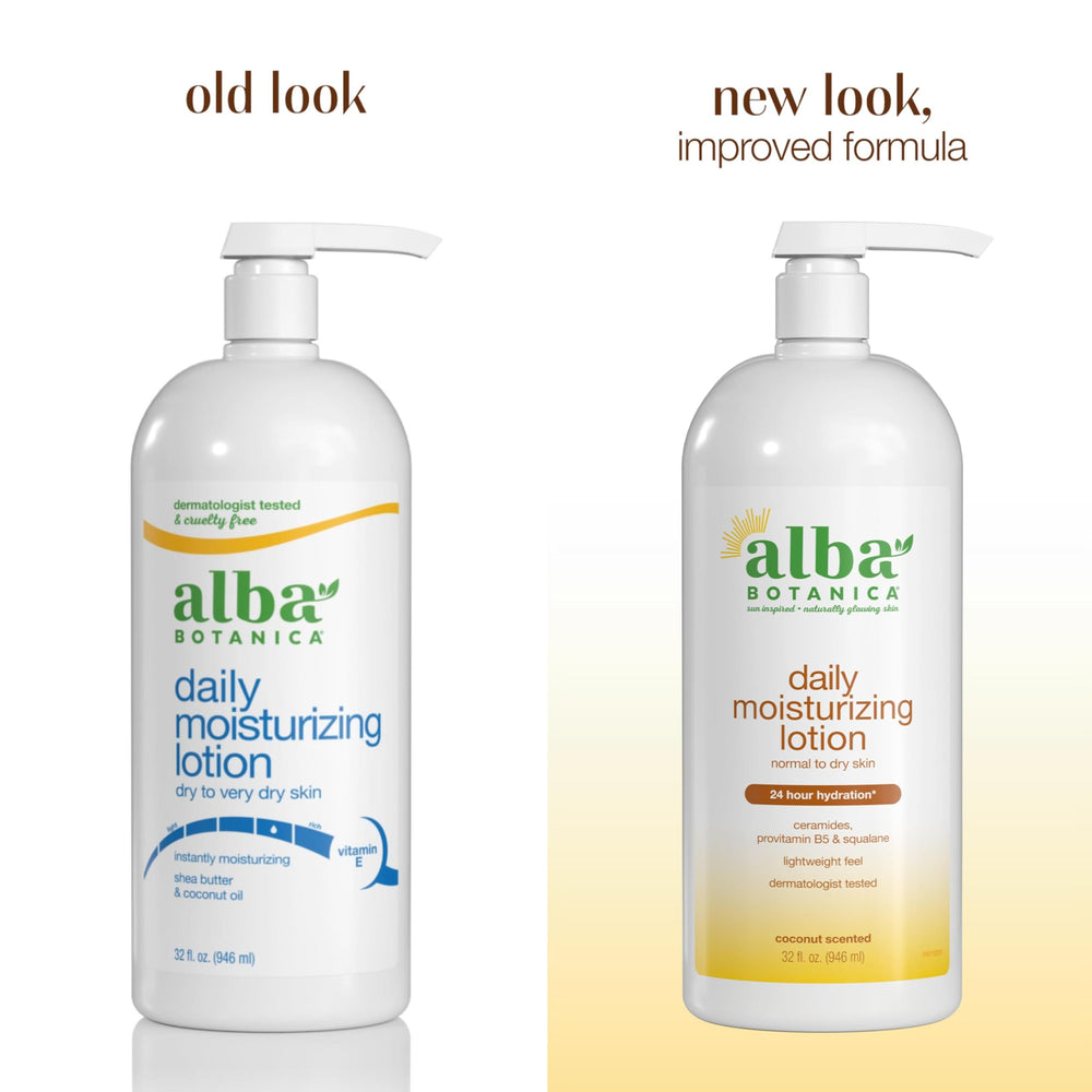 Coconut oil ingredient close-up in Alba Botanica Daily Moisturizing Lotion nourishes dry skin