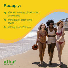 Alba Botanica fragrance-free sunscreen packaging may vary by batch.