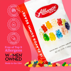5-pound bag of Albanese gummy bears, assorted flavors for parties