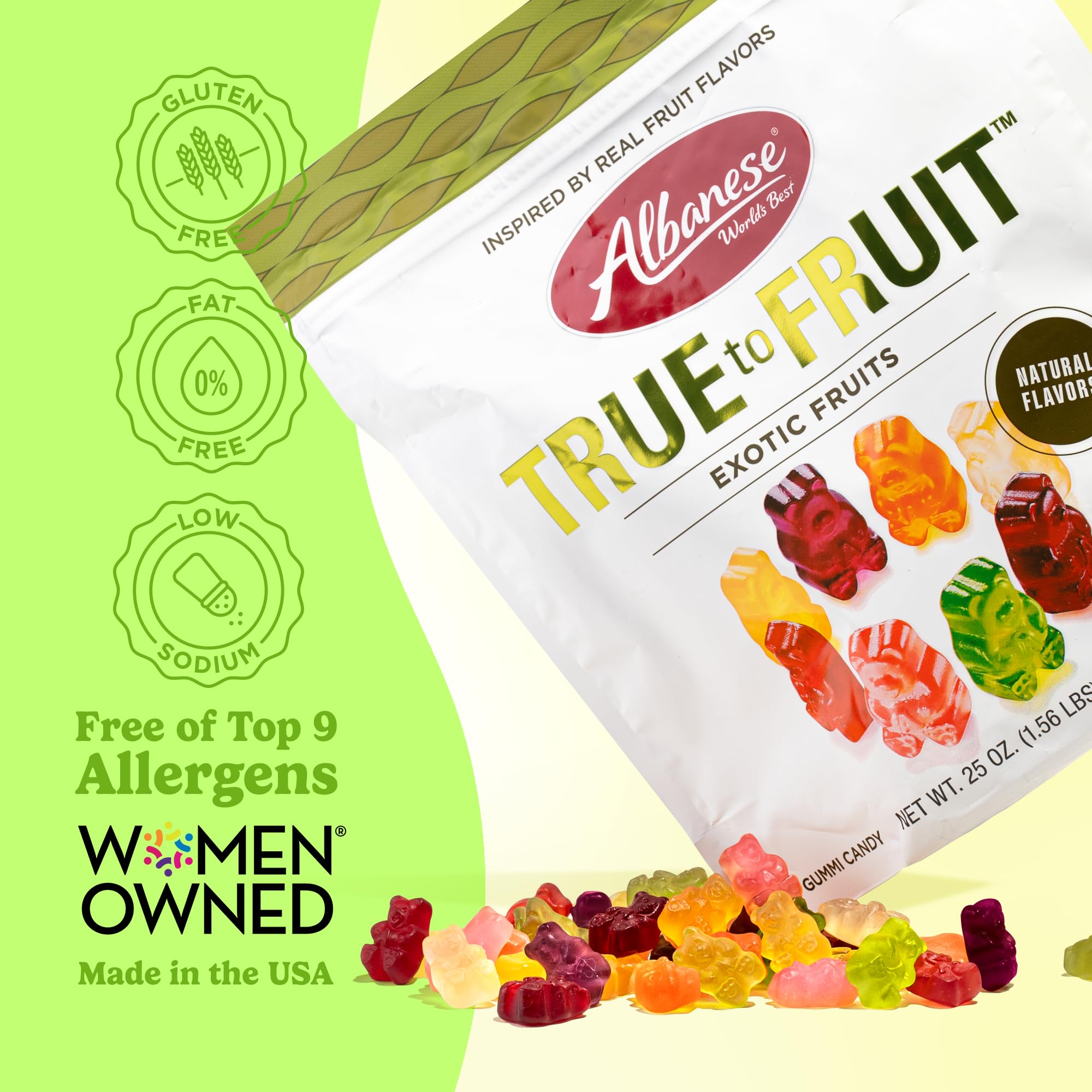 Albanese Black Currant gummy flavor with rich tart notes