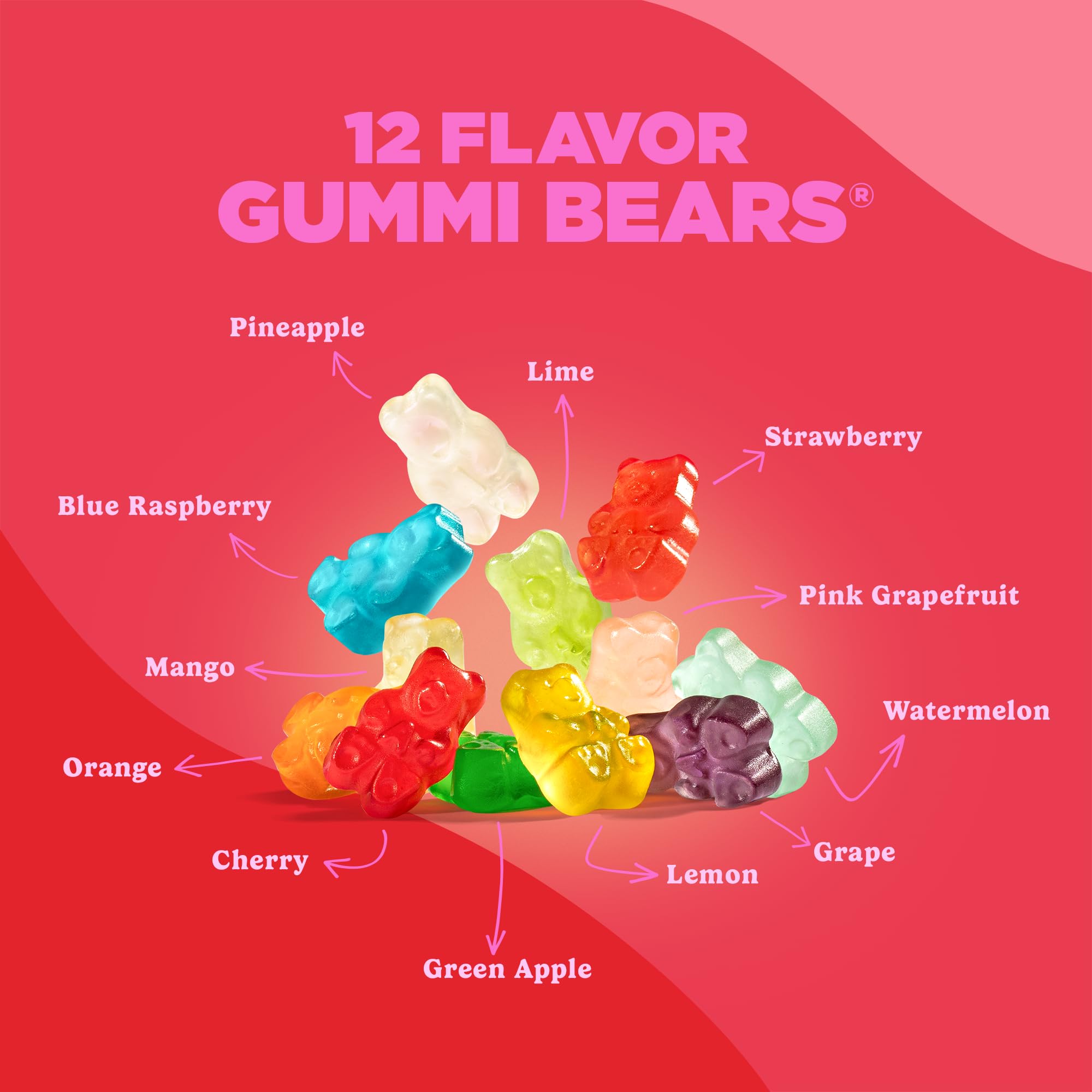 Made in the USA Albanese gummies, 5 lb bag on display
