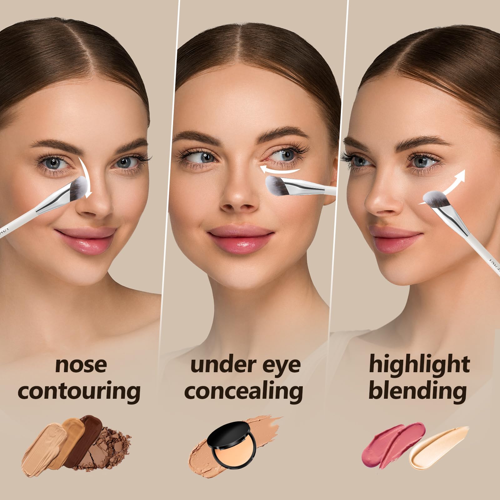 ALBEAUT Precision concealer brush for blemish spot concealing.