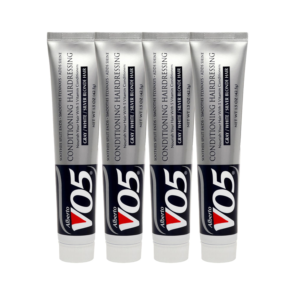 Alberto VO5 Conditioning Hairdressing bottle for grey/white/silver/blonde hair, smooths frizz and boosts color