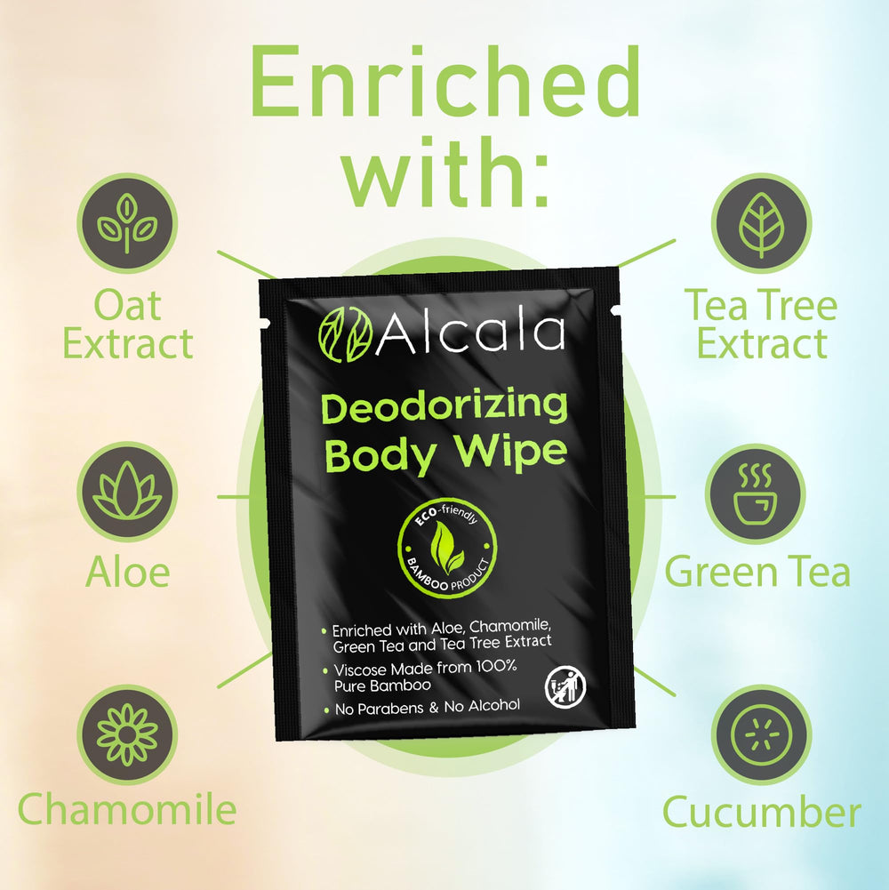 Alcala wipes used for bedridden care, rinse-free and easy.