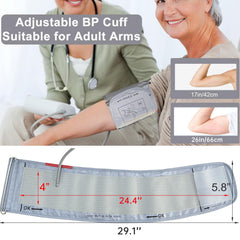 Alcarefam cuff includes a non-toxic TPU airbag for safe daily use