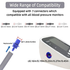 Alcarefam XXXL cuff with seven connectors for broad monitor compatibility