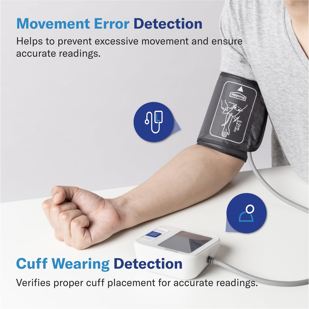 Alcedo self-check cuff positioning aids accurate measurements.