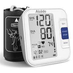 Alcedo blood pressure monitor display for quick, clear readings.