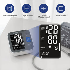 Alcedo blood pressure monitor one-button operation for quick checks.