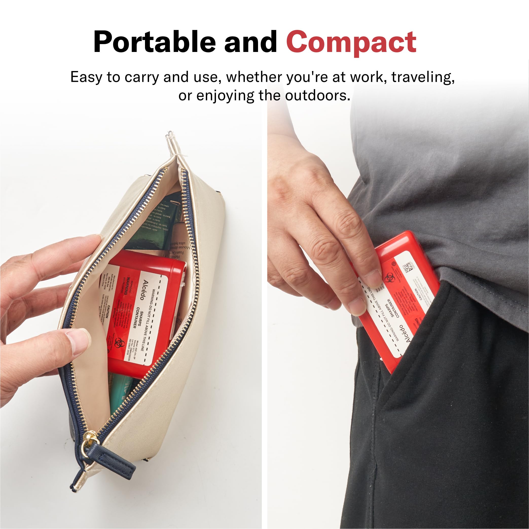 Alcedo compact size fits bags and travel kits