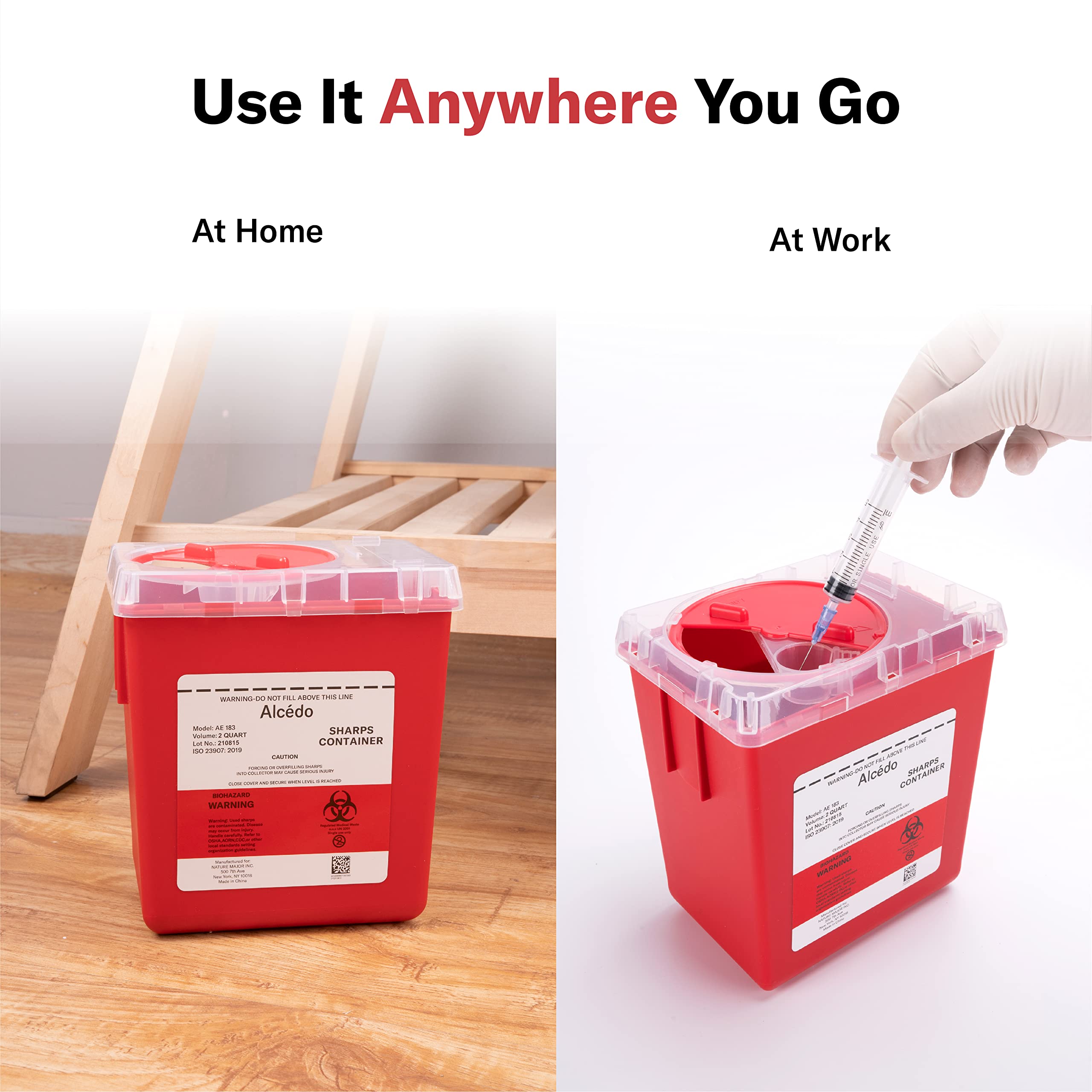 Alcedo labeled to meet OSHA and EPA guidelines.
