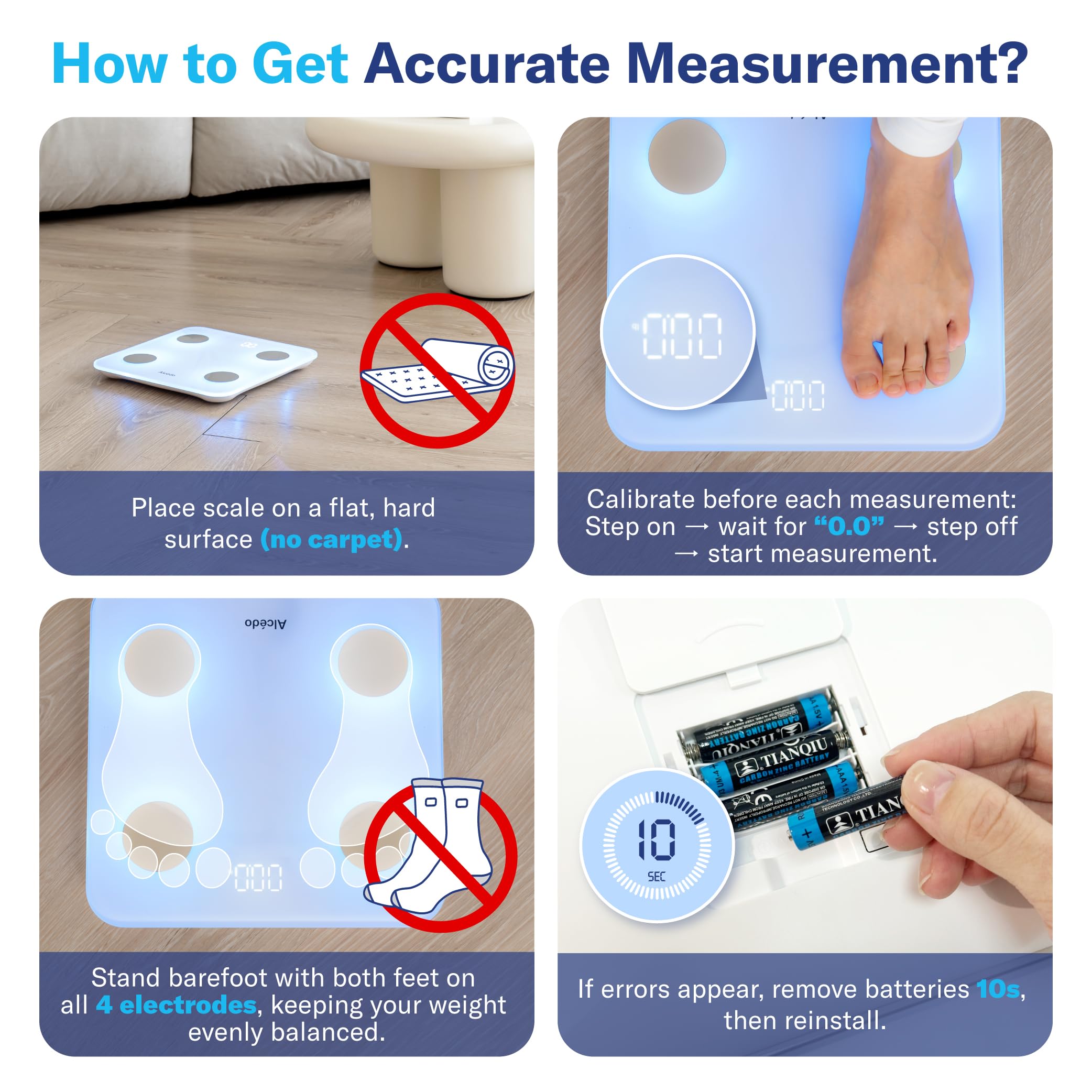Alcedo Scale supports up to 400 lb for family use.