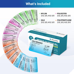 Alcedo suture thread 2-0 with 30mm needle for versatile practice
