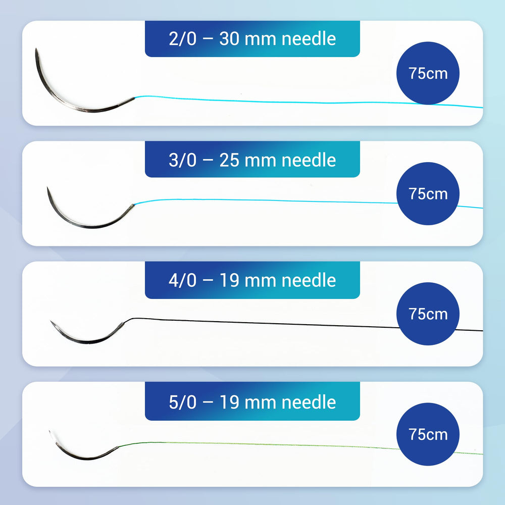 Alcedo suture thread 5-0 with 19mm needle for fine technique