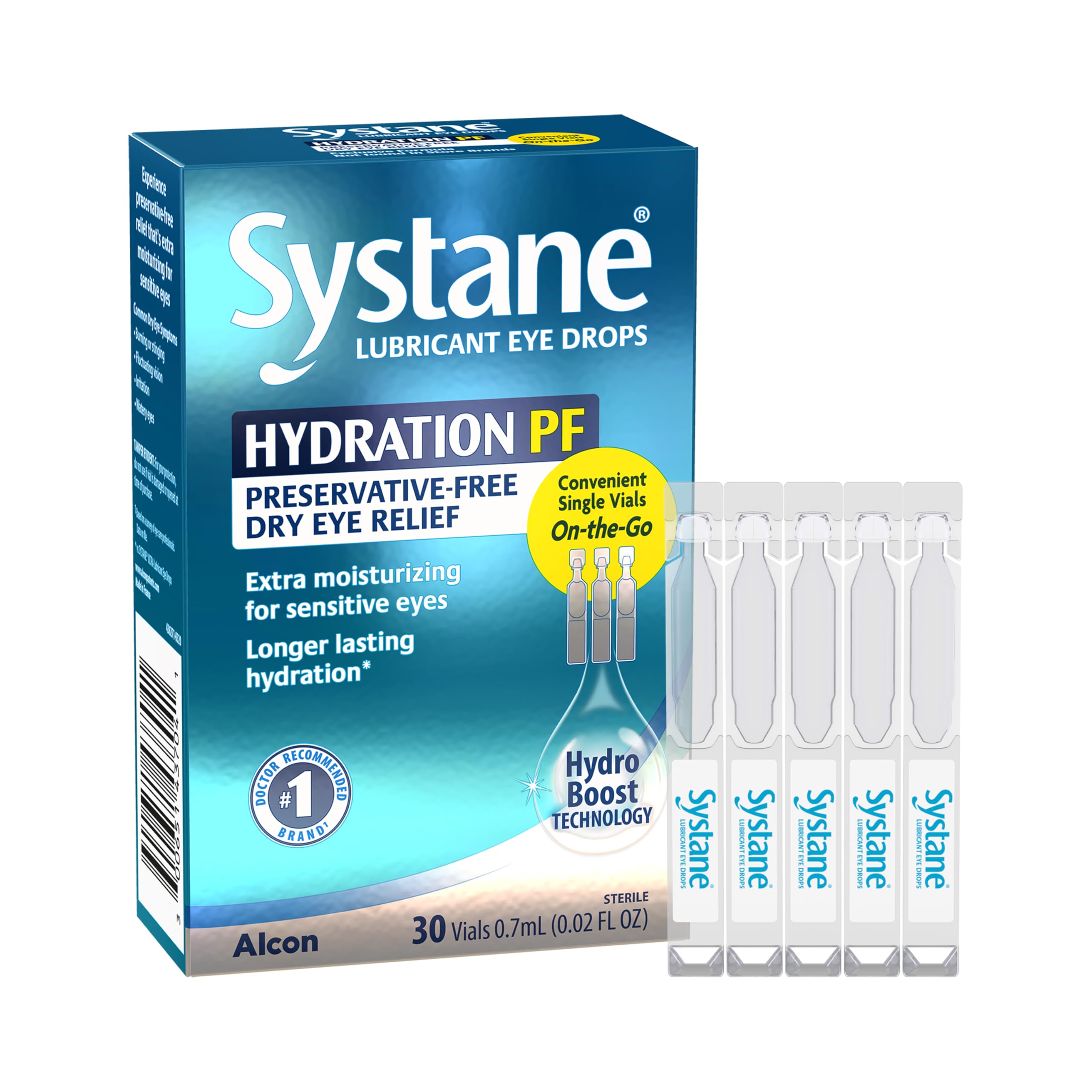 Alcon Systane Hydration bottle pour for fast hydration and long-lasting comfort