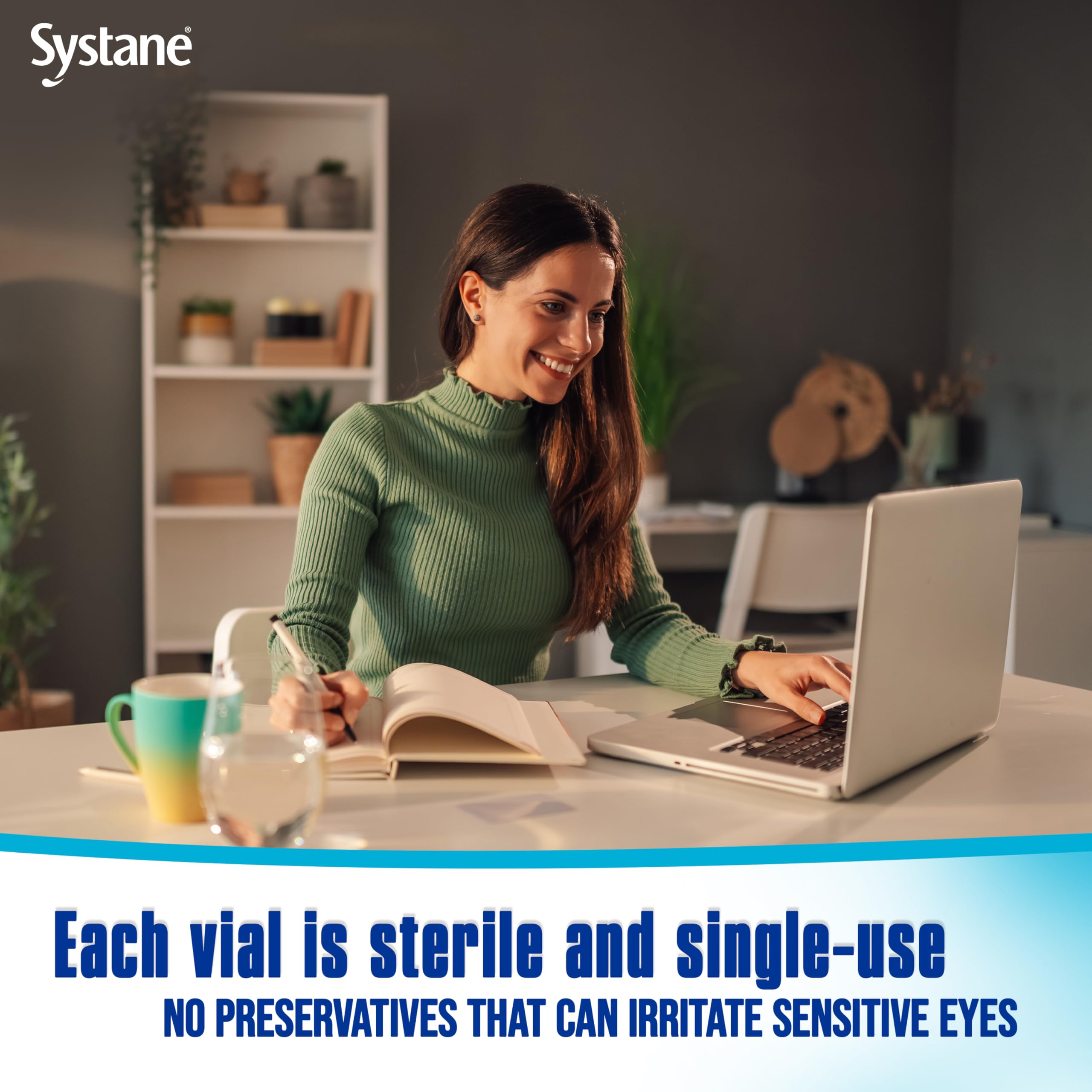 Alcon Systane Hydration with contact lenses compatibility shown for day-to-day wear