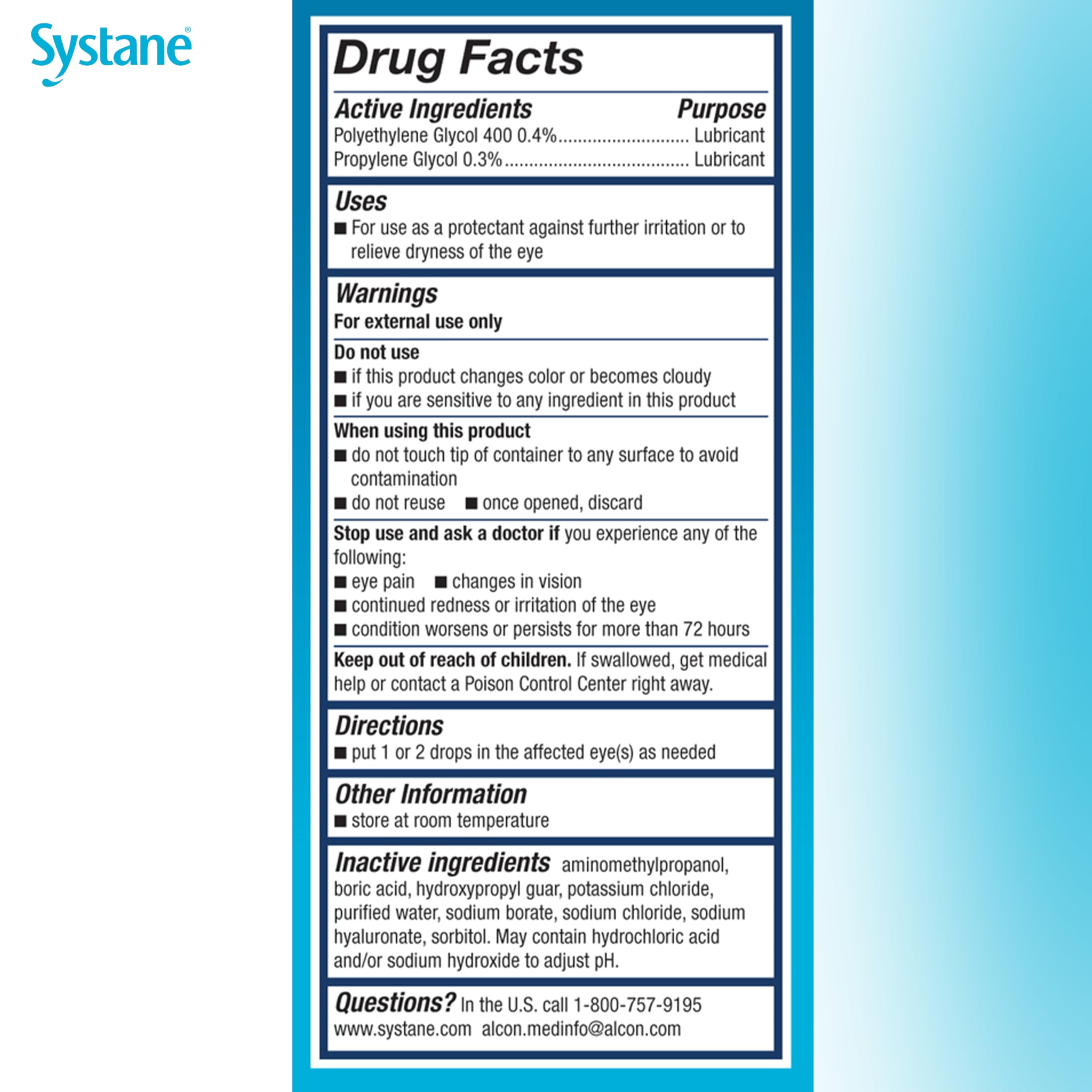 Alcon Systane Hydration dropper-top emphasizes simple, precise application