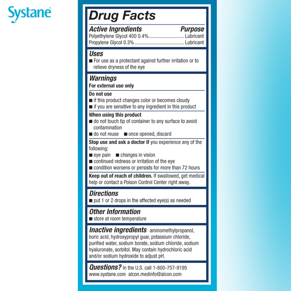 Alcon Systane Hydration dropper-top emphasizes simple, precise application
