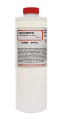 ALDON denatured ethanol bottle for lab use; reliable solvent for extraction and cleaning.