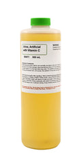 ALDON urinalysis demo fluid with Vitamin C for 500ml – ideal for practice and observation.