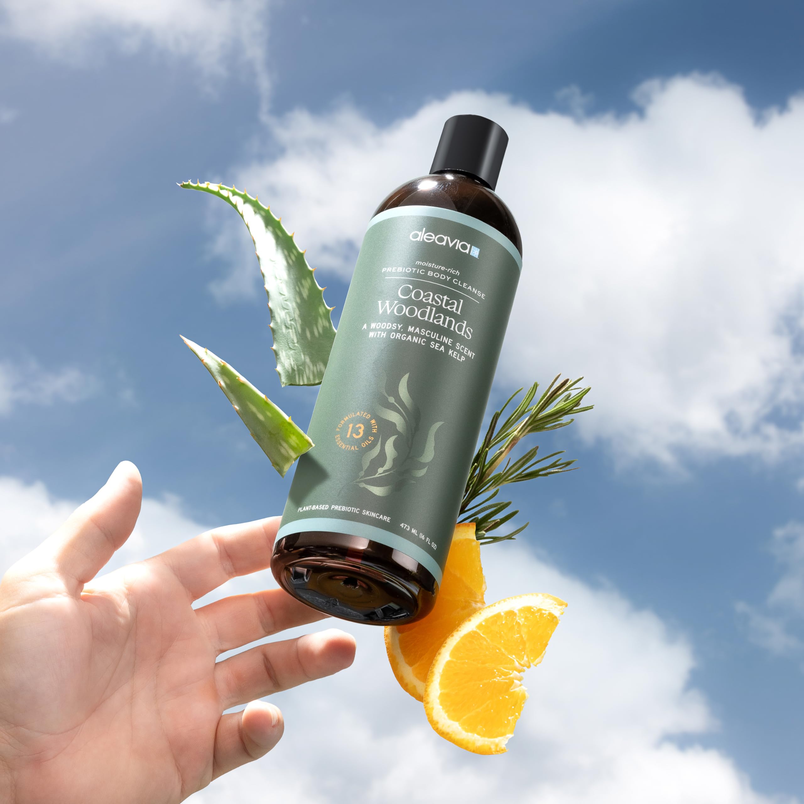 Aleavia Coastal Woodlands essential oils blend providing balanced fragrance and refreshing feel.