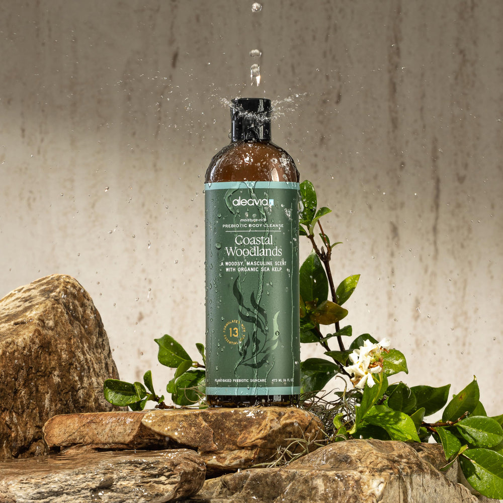Aleavia Coastal Woodlands packaging and label highlighting natural, cruelty-free formulation.