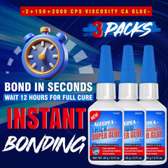 ALECPEA 150cps medium glue enables quick bonds for tight joints.