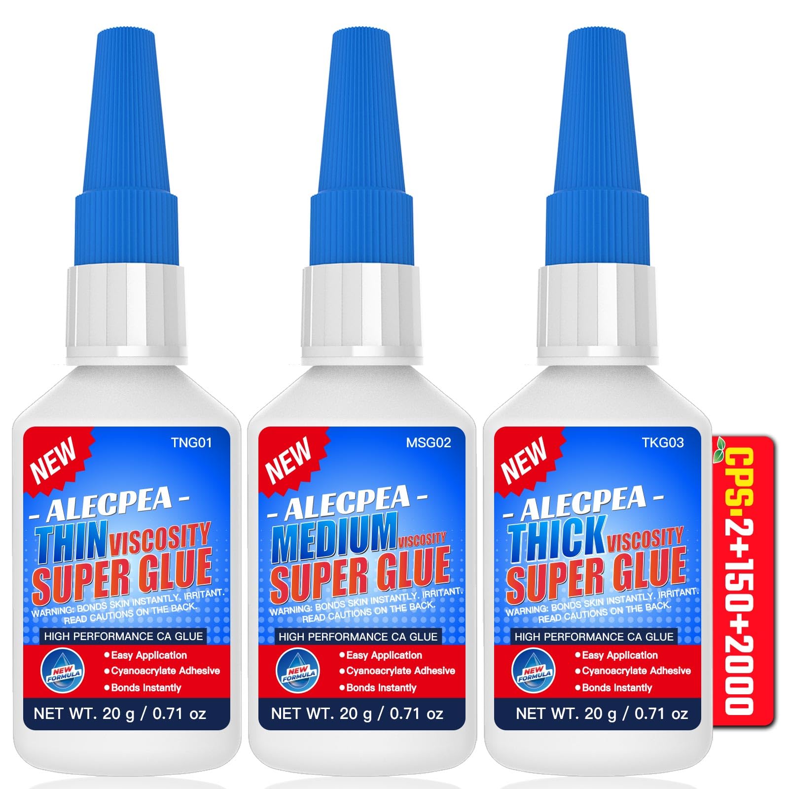 ALECPEA 2cps thin CA glue bottle-pour enables precise micro-fracture bonding.