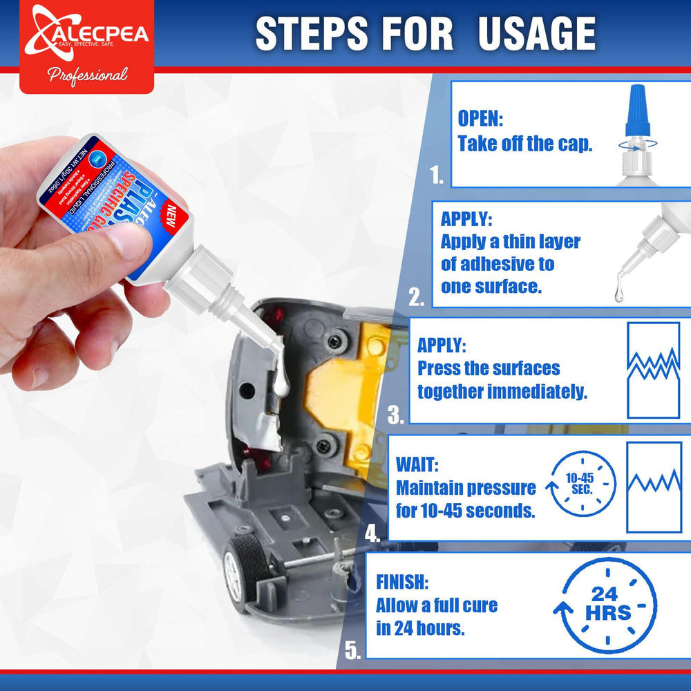 ALECPEA weather-resistant adhesive endures temperature changes and daily wear.