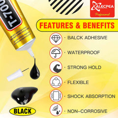 ALECPEA T-7000 precision dispensing cap enabling clean glue application