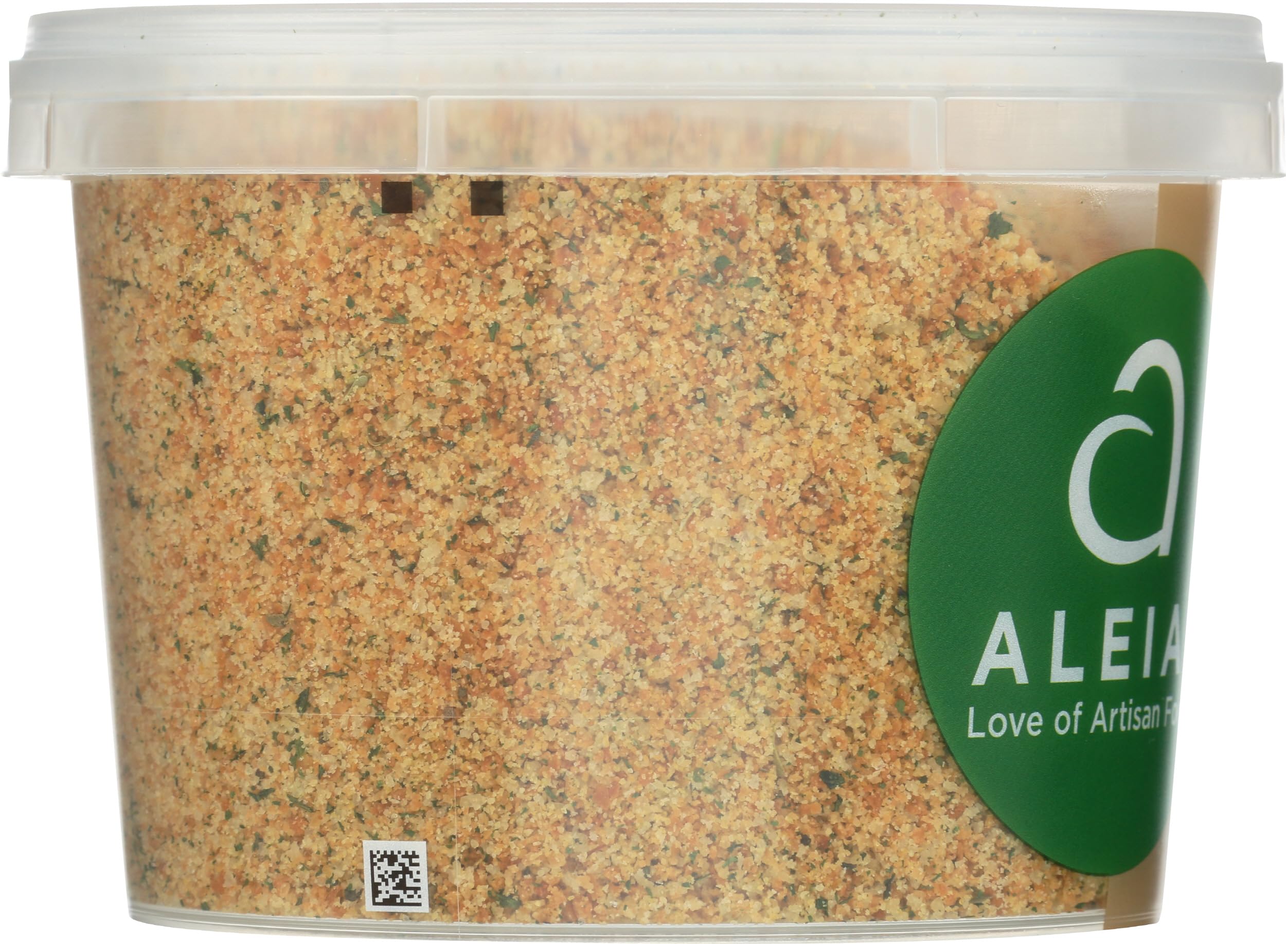 ALEIAS BEST. TASTE. EVER dairy free crumb product label showing allergen friendly option