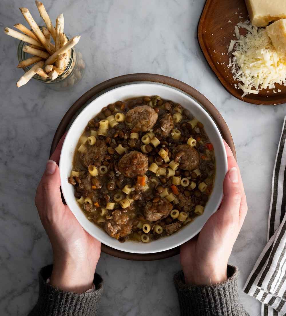 Alessi Autentico soups with fresh ingredients for wholesome meals.