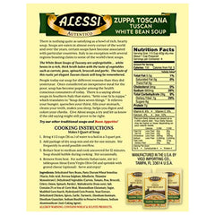 Alessi Autentico Tuscan White Bean soup with savory herbs.